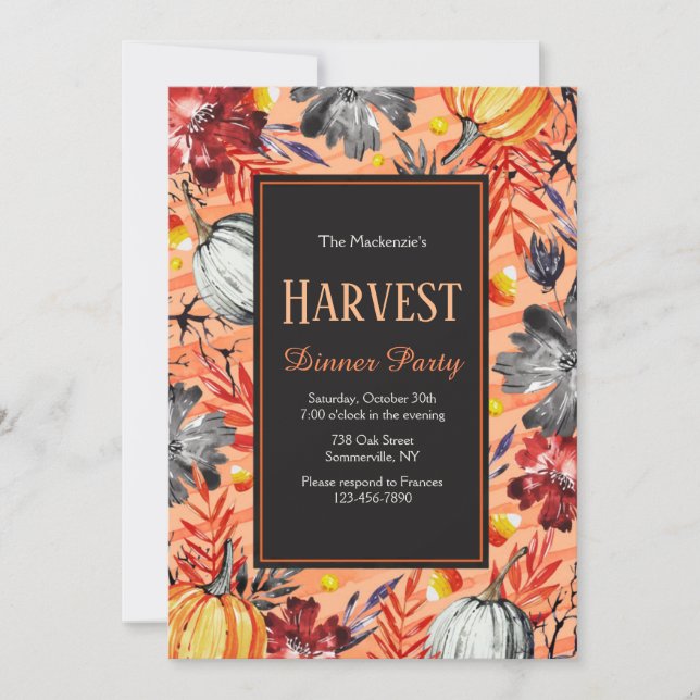 Harvest Party Invitation (Front)