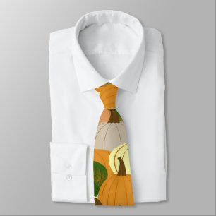 Harvest Pattern Autumn Squash Tie