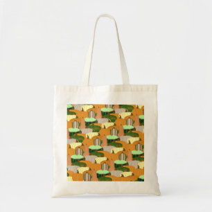 Harvest Pattern Autumn Squash Tote Bag