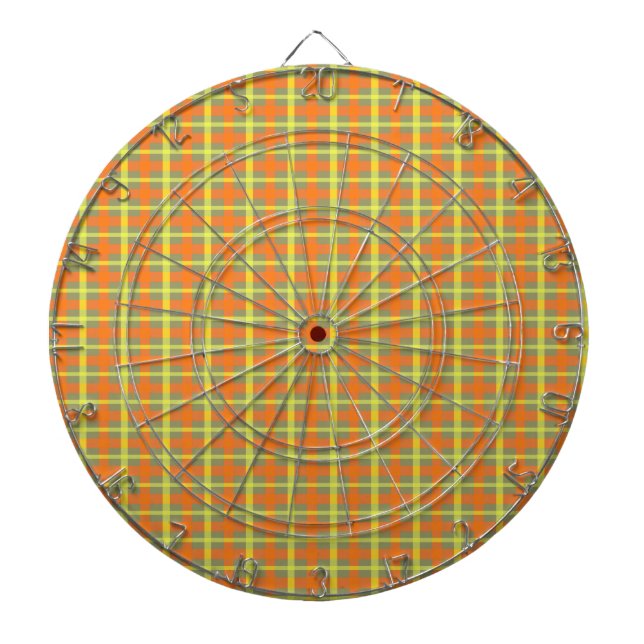 Harvest Plaid Dartboard (Front)