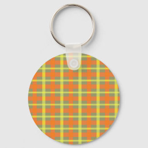 Harvest Plaid Key Ring