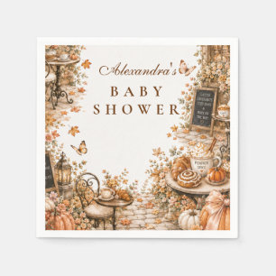 Harvest Pumpkin Spice Baby Shower Napkin