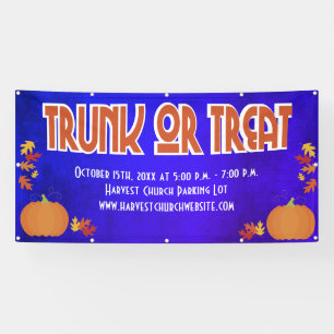 Harvest Pumpkin Trunk or Treat Banner