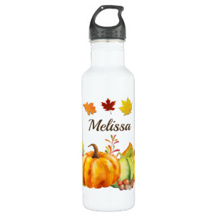 Harvest Pumpkins, Leaves and Foliage 710 Ml Water Bottle