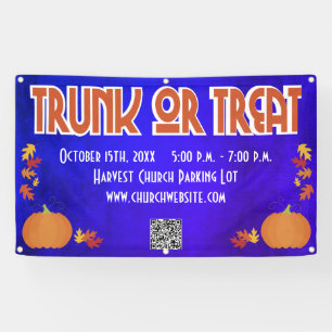 Harvest QR Code Trunk or Treat  Banner