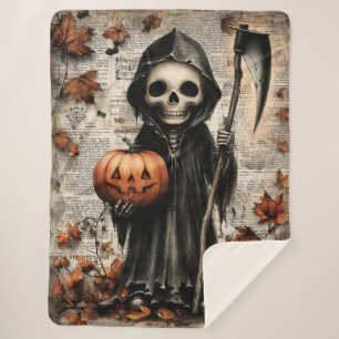 Harvest Reaper: The Lantern Keeper’s Watch Sherpa Blanket