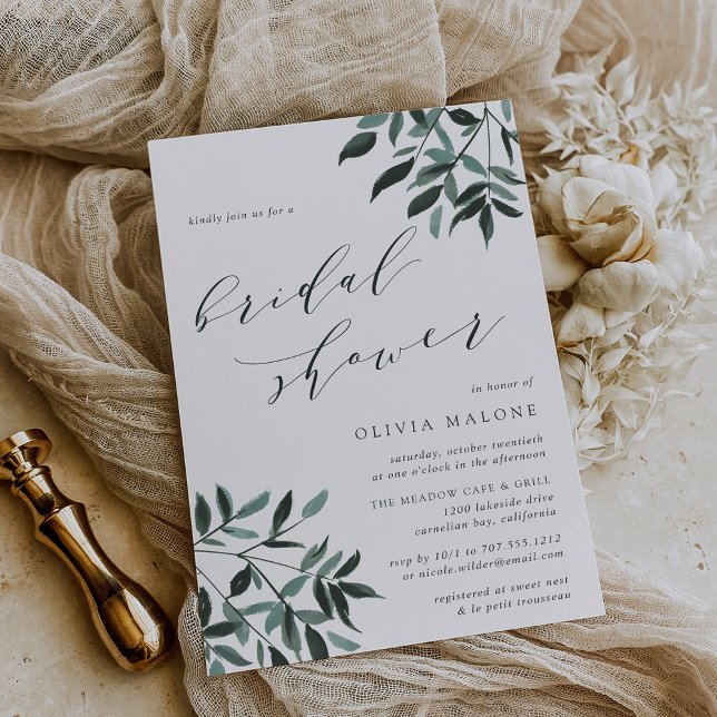 Harvest Sage Bridal Shower Invitation (Creator Uploaded)