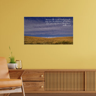 Harvest Scripture Inspirational Poster