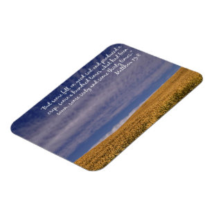 Harvest Scripture  Magnet