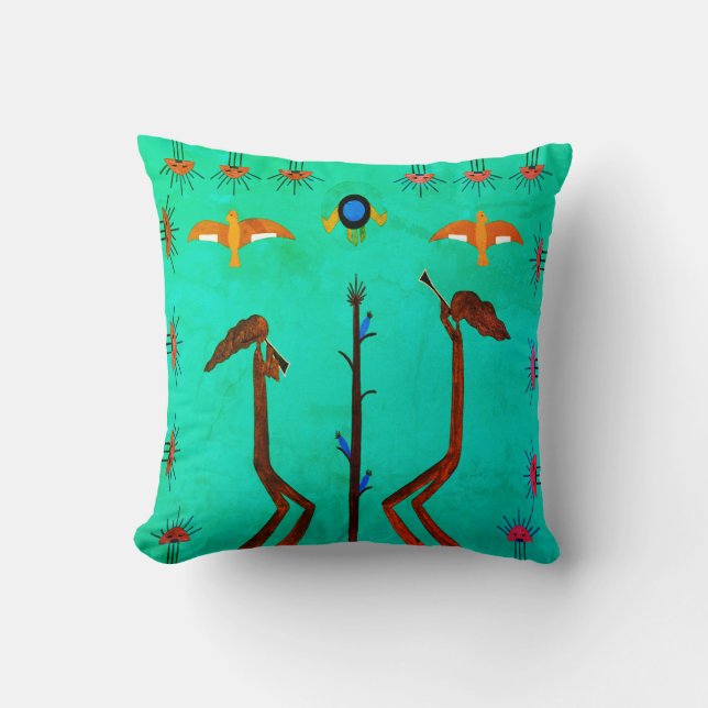 Harvest Song Throw Pillow (Front)
