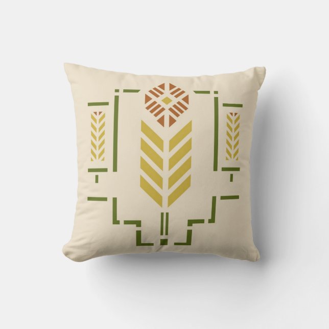 'Harvest' Stencil Cushion (Front)