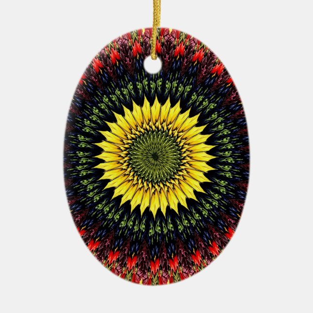 Harvest Sunflower Ornament (Front)