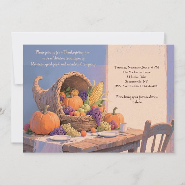 Harvest Table Invitation (Front)