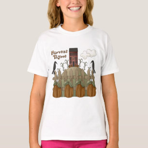 "Harvest Thyme" Autumn Kid's Ringer T-Shirt