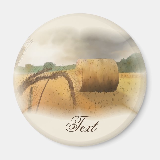 Harvest Time Personalized Magnet (Front)