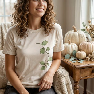 Harvest Vine Botanical Graphic T-Shirt Tri-Blend Shirt