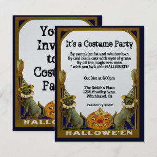 Harvest Vintage Halloween Invitation