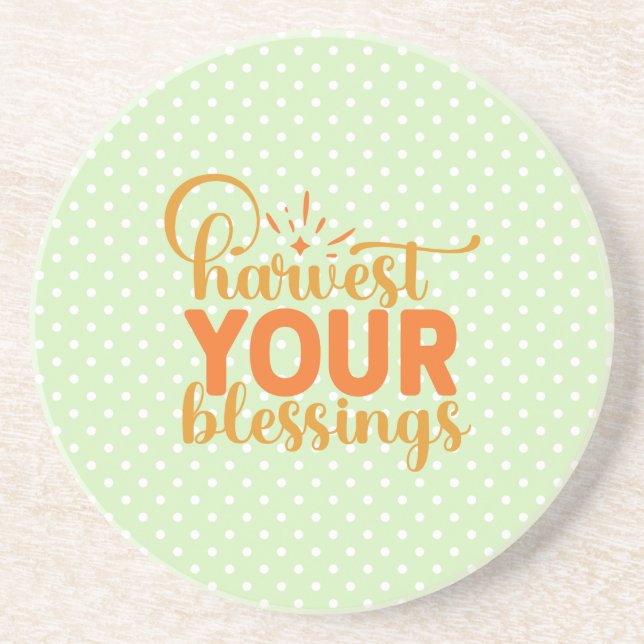 Harvest Your Blessings Coaster (Front)
