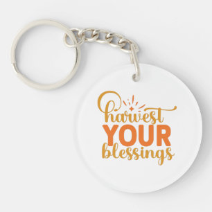 Harvest Your Blessings Key Ring