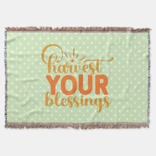 Harvest Your Blessings Throw Blanket