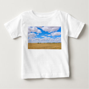 Harvested wheat fields baby T-Shirt