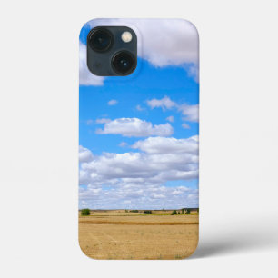 Harvested wheat fields iPhone 13 mini case