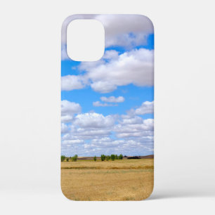 Harvested wheat fields iPhone 12 mini case