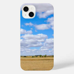 Harvested wheat fields iPhone 14 plus case