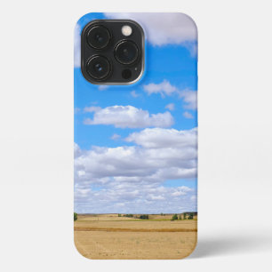 Harvested wheat fields iPhone 13 pro case