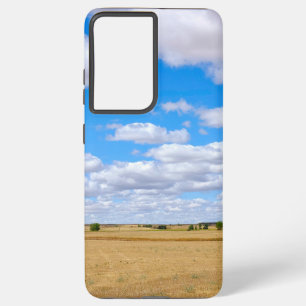 Harvested wheat fields samsung galaxy case