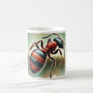 Harvester ant 111024IREF243 - Watercolor Coffee Mug