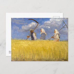 Harvesters   Anna Ancher   Postcard