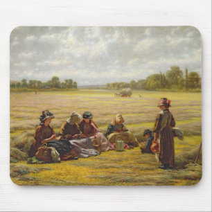 Harvesters resting in the Sun, Berkshire, 1865 Mouse Pad