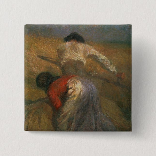 Harvesting 15 Cm Square Badge (Front)