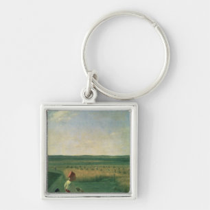 Harvesting in Summer, 1820s Key Ring