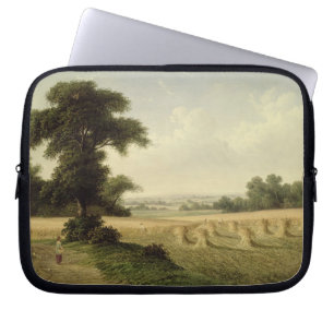 Harvesting (oil on canvas) laptop sleeve