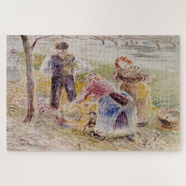 Harvesting Potatoes, 1884 – Camille Pissarro Jigsaw Puzzle (Horizontal)
