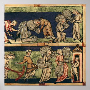 Harvesting, Rhine School Poster