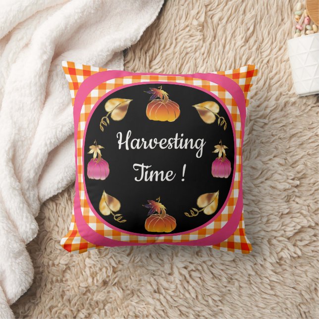 Harvesting Time Whimsical  Cushion (Blanket)