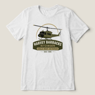 Harvey Barracks Kitzingen Cold War Huey Veteran Tri-Blend Shirt