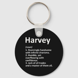 Harvey Definition Personalised Name Funny Birthday Key Ring