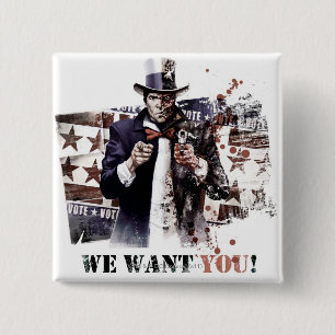 Harvey Dent - We Want You! 15 Cm Square Badge