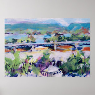 Harvey Taylor Bridge / Artist Larry Lerew Poster