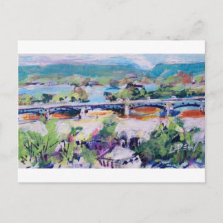 Harvey Taylor Bridge From Negley Park Postcard