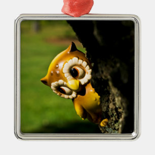 Harvey the Owl II Metal Tree Decoration