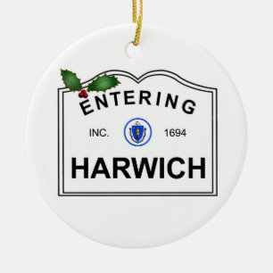 Harwich MA Ceramic Tree Decoration