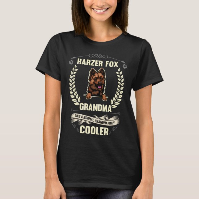 Harzer Fox Grandma Like A Normal Grandma Only Cool T-Shirt (Front)