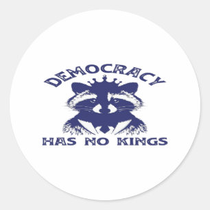Has No Kings Patriotic Classic Round Sticker