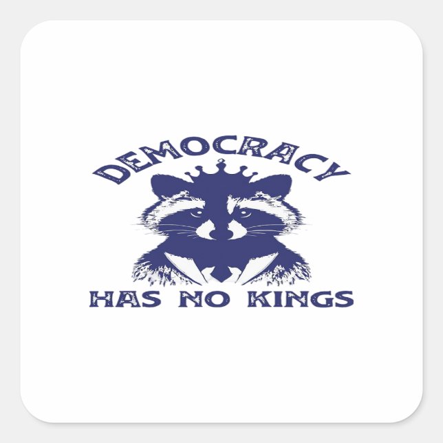Has No Kings Patriotic Square Sticker (Front)