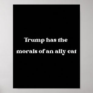 Has The Morals Of An Ally Cat Funny Joe  Poster